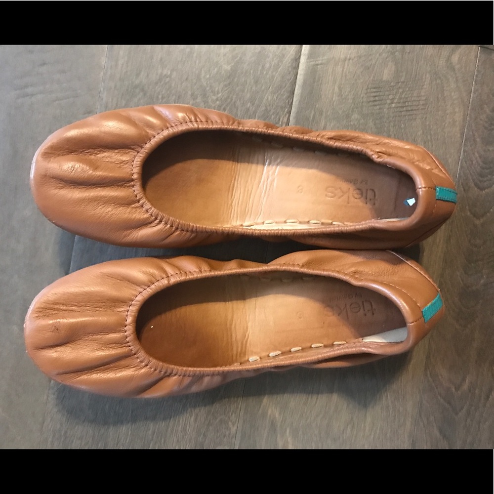 Chestnut Tieks- Size 8